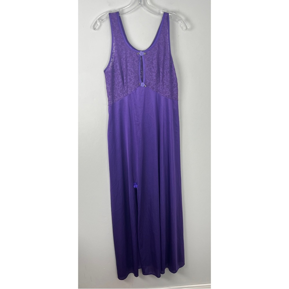 Vintage Purple Lace Nightgown Bows